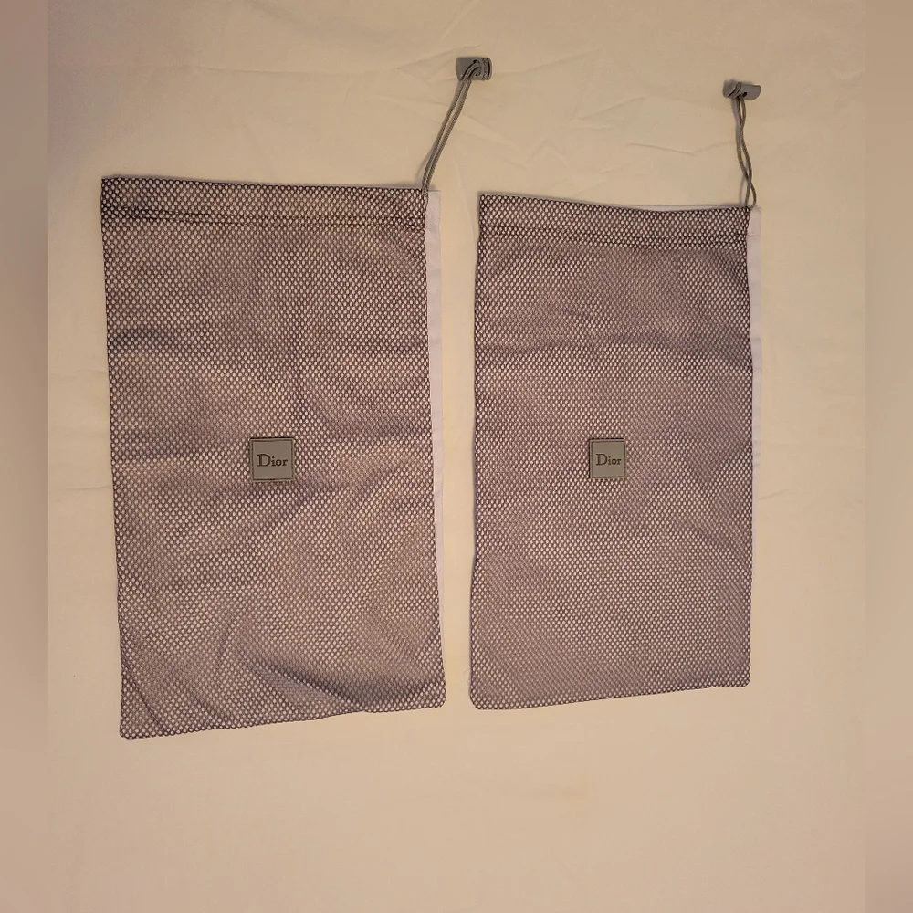 DIOR Authentic Dior Dust Bags – Set of 2 Shoe/Accessory Pouches 14x9